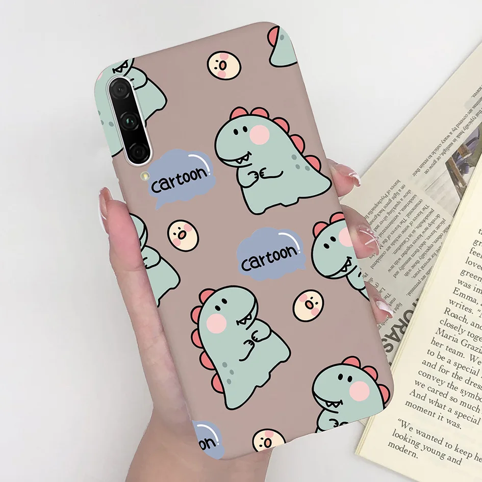 Fashionable Matte Silicone Phone Case - Cute Girl with Flower & Butterfly Design - 6.59