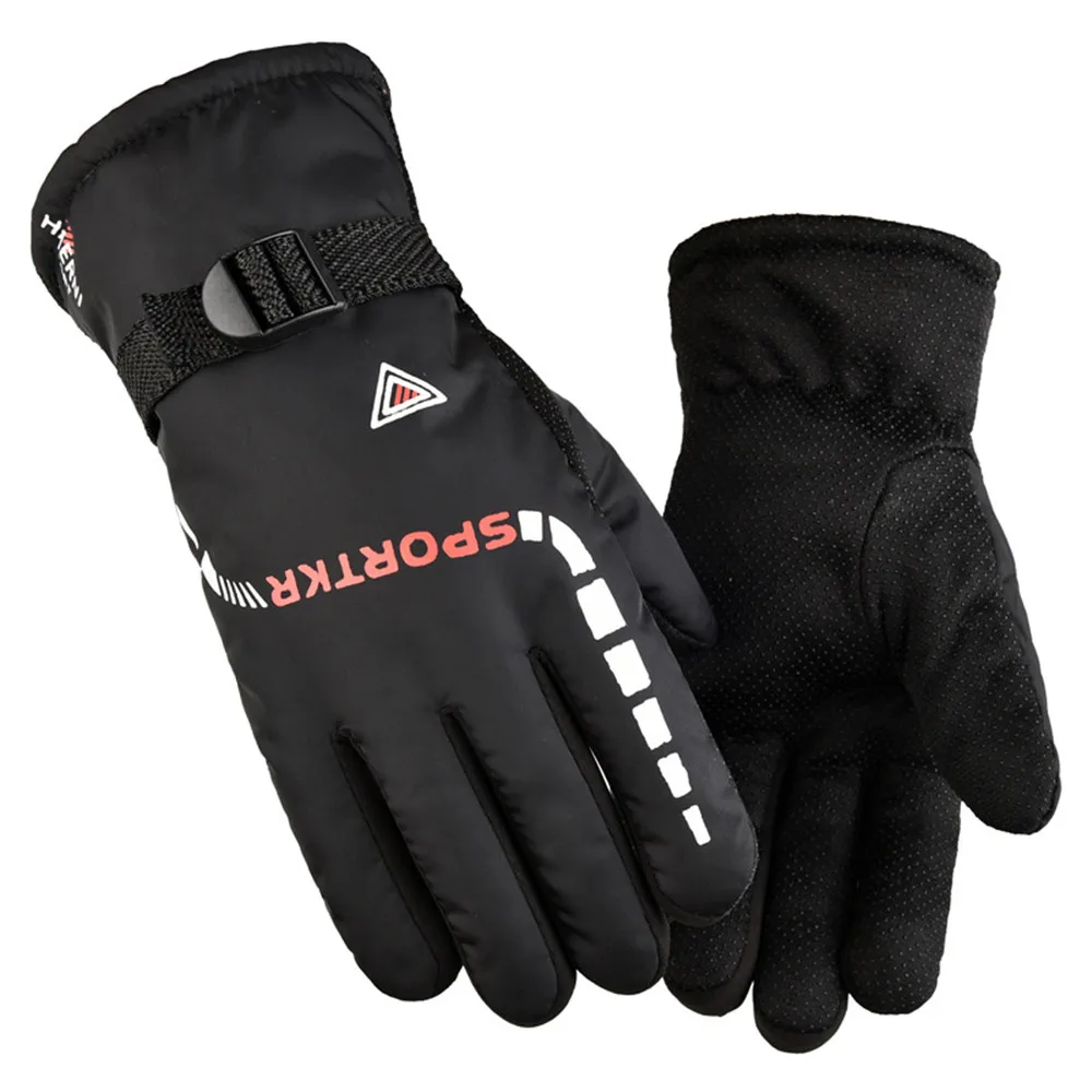 Outdoor Driving Sport Gloves Windproof Waterproof Thermal Gloves For Men Women Touchscreen Full Finger Glove 6