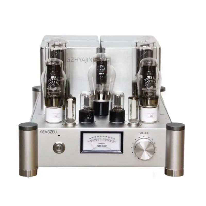 

25 Вт * 2 HiFi 2A3 Push 845 односторонний усилитель мощности класса A, серебристый, Стандартный, ручная работа, вакуумный трубчатый усилитель