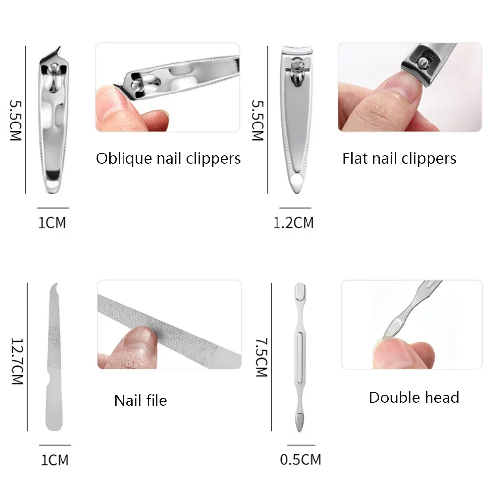 Professional Nail Cutter Pedicure Scissors Set Stainless Steel Eagle Hook Portable Manicure Nail Clipper Tool Set 7 Pcs nail clipper set nail clipper nail care kit nail scissors set nail clippers manicure pedicure kit manicure set manicure sets manicure nail clipper set nail clippers kit