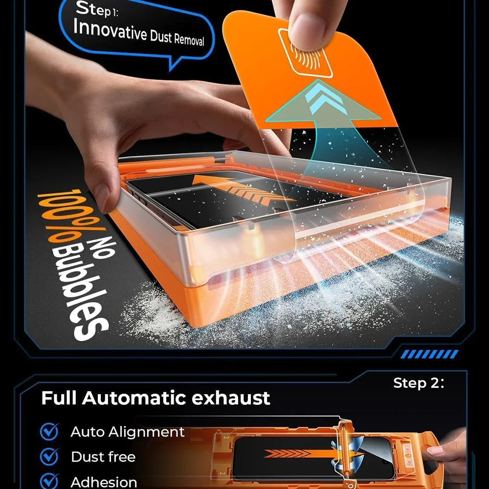 for 17PM 17P Tempered Glass Auto Installation Hardness Cover Film AR Anti-Reflective Screen Protector for iPhone 17 Air Pro Max