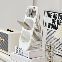 Cutlery Storage Tray Knife Block Holder Tableware Organizer Spoon Fork Separation Box Kitchen Drawer Plastic Container Cabinet 2