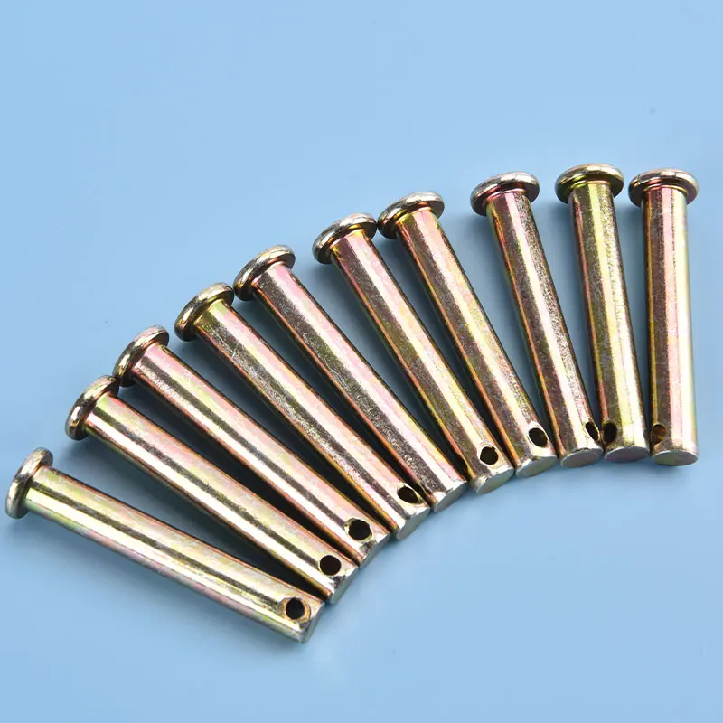 186F Diesel Farming Rotary Tiller Pin 8&times;40 8&times;50 Lock Pin Shaft R Card 10pcs/Set