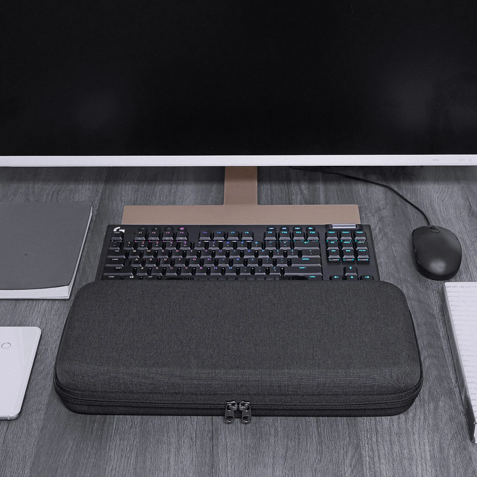 Чехол для клавиатуры Geekria 80% для Logitech G Pro, Жесткий Чехол для 87 клавиш, дорожная сумка, компактная Механическая портативная клавиатура для игр (черная) (art.: 3920c1ca425bf) - 3920c1ca425bf