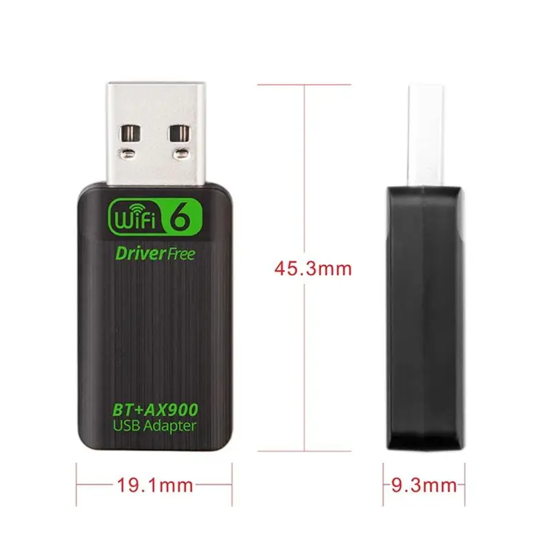 LC-New AX900 USB Wifi 6 블루투스 5.4 어댑터 2in1 동글 듀얼 밴드 2.4G&5Ghz USB Wifi 네트워크 무선 Wlan 수신기