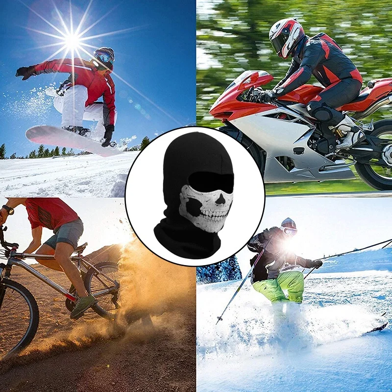 Passamontagna Teschio - Per Motociclismo, Sci, Bici E Sport Invernali - Foto 2