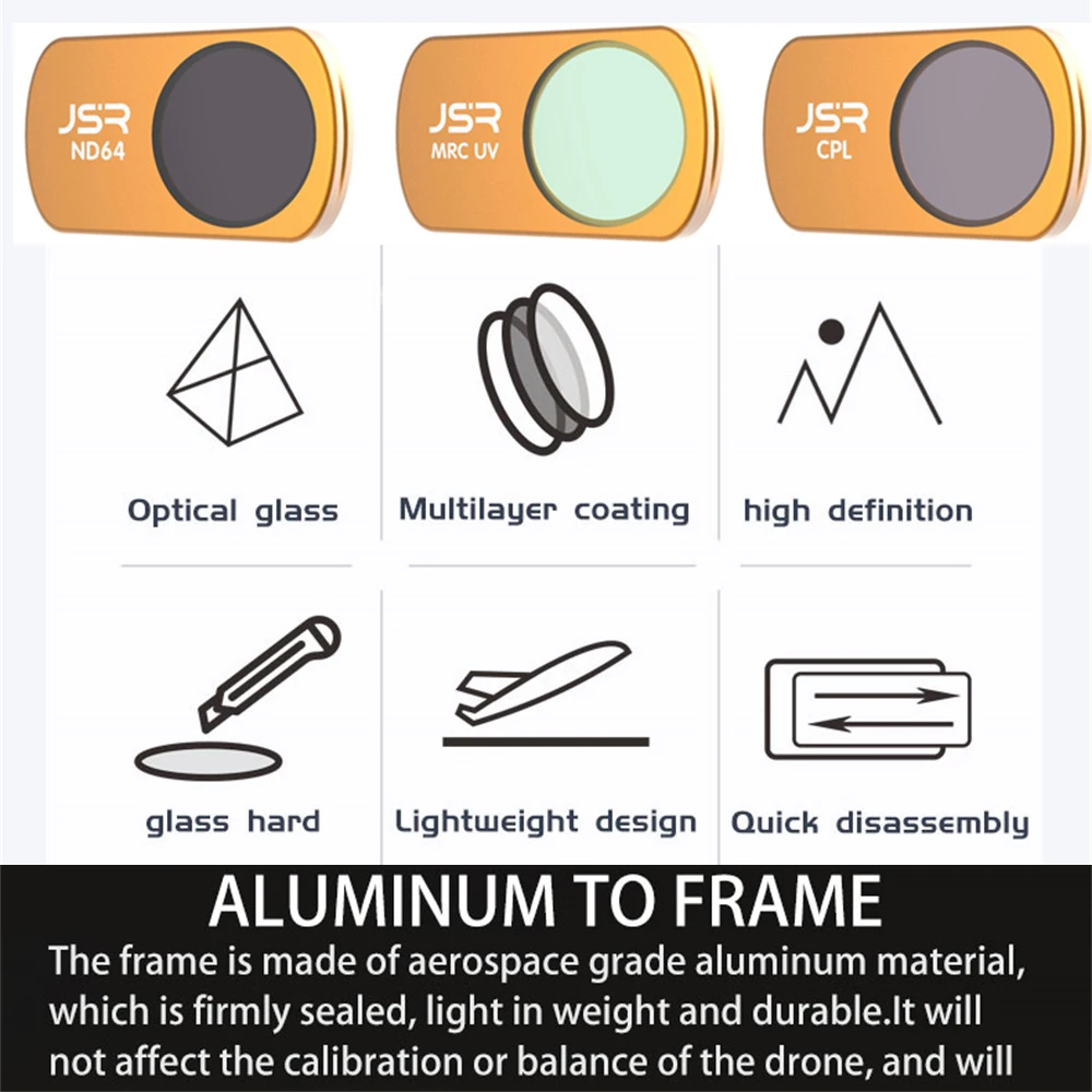 Camera Filter For FIMI X8 Pro Lens CPL Polarization ND8/16/32/64 UV NDPL Night Optical Glass Filter Kit X8Pro Drone Accessories