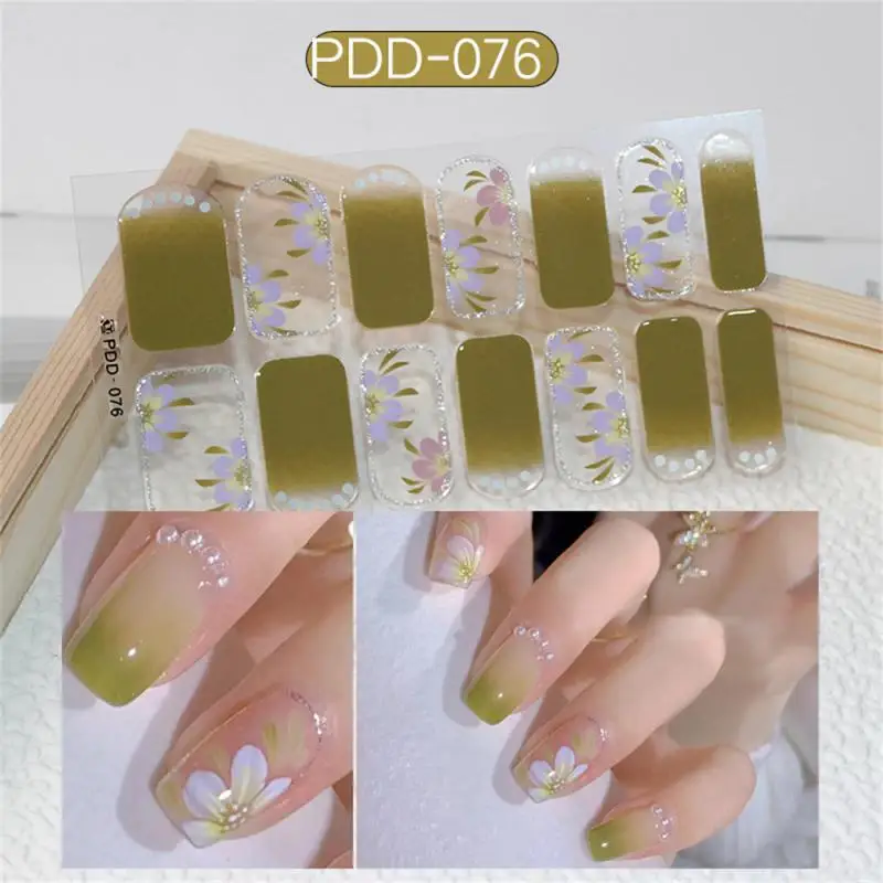 Nail Stickers Nail Art Tools Nail Decals 14 Small Self-adhesive Nail Stickers Can Be Torn Off And Removed Nail Stickers Polish Film