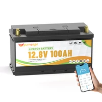 Allemagne Stock FLLYROWER 12.8v 100Ah Bluetooth 120Ah 180Ah 300Ah LiFePO4 batterie solaire Lithium Lifepo4 batterie 2