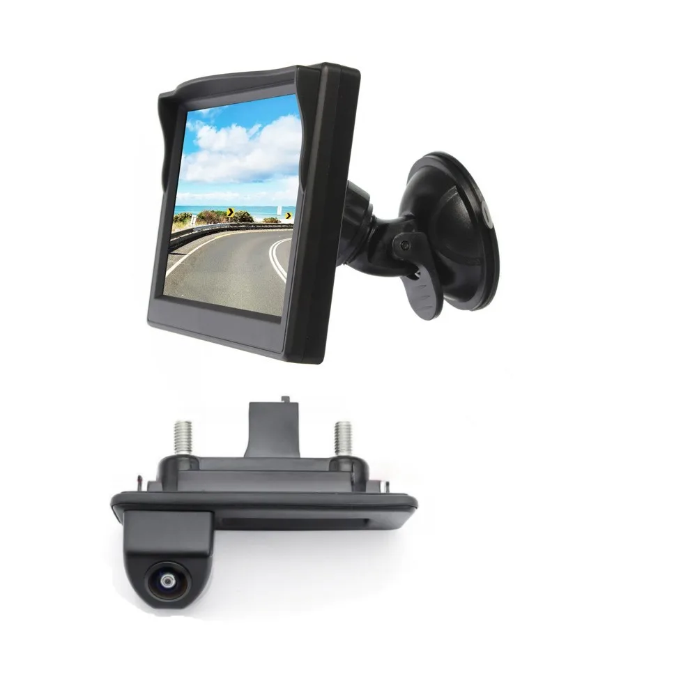 

Suction Cup Rear View Screen Monitor & Reversing Camera for VW Skoda Octavia A5 A7 3 Superb Rapid Yeti Fabia 2 Roomster Audi A1