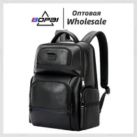 BOPAI The first layer of cowhide backpack; Business backpack; USB backpack; Travel backpack; Large capacity backpack; Multi-func 1