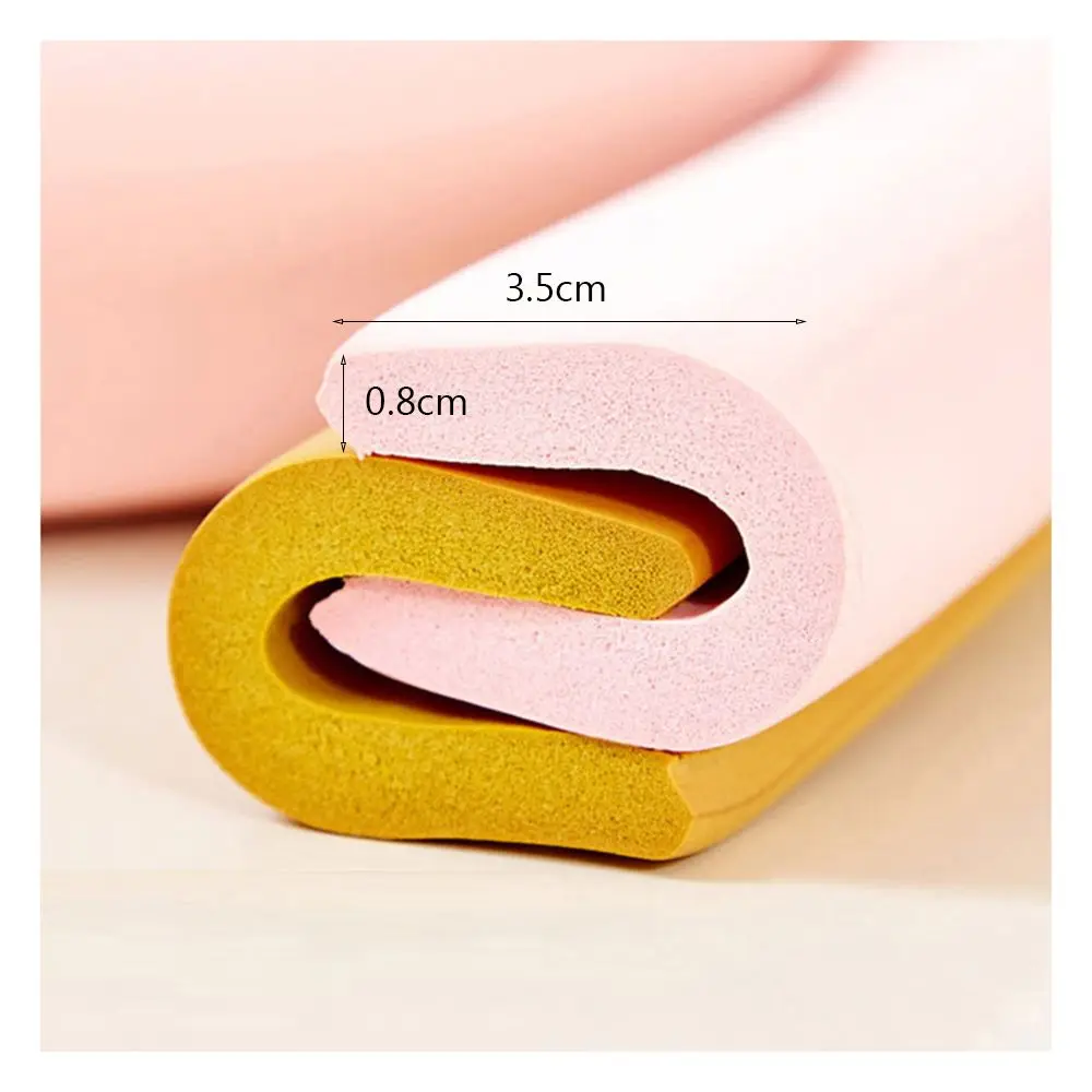 2m Collision Cushion Foam Bumper Free Tape Baby Safety Desk Edge Guard Strip Table Corner Protector silicone table corner protector table corner protector table edge protector furniture anti collision strip