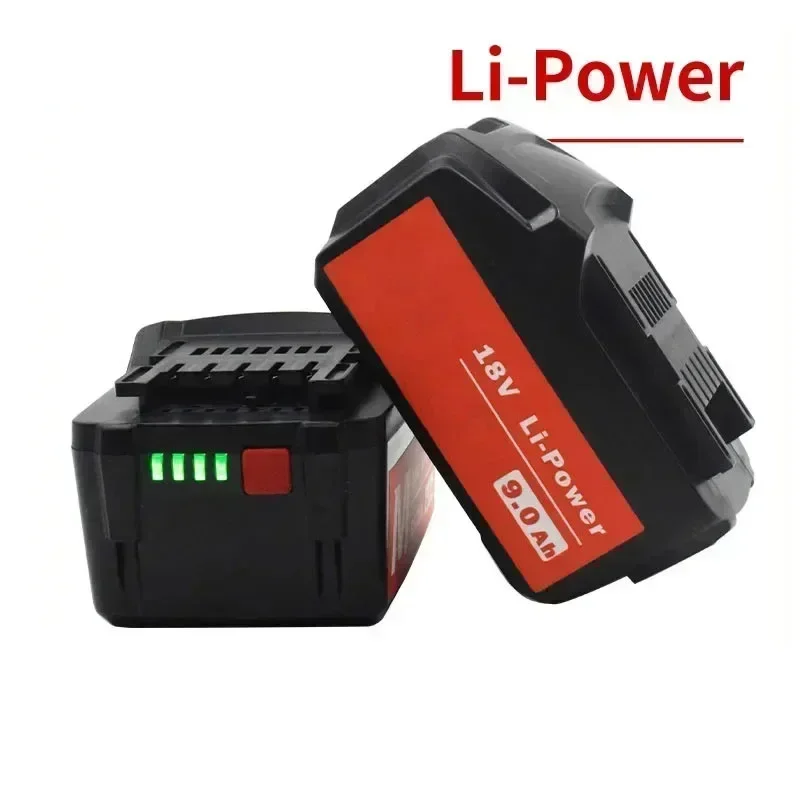 Per Metabo 18V 4.0-9.0Ah Batteria Utensili Elettrici Trapano Avvitatore Chiave Martello Smerigliatrice Per Metabo 18Vbattery Asc30 Asc55