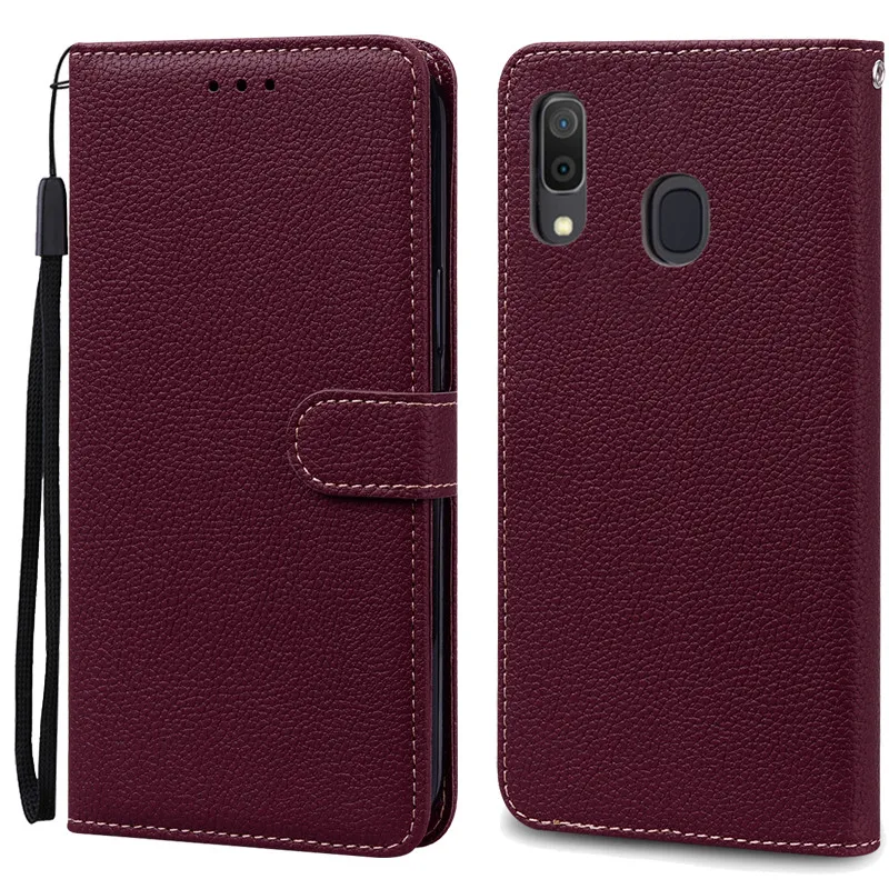 Leather Wallet Flip Case for Samsung Galaxy A40 - Stylish and Protective Cover