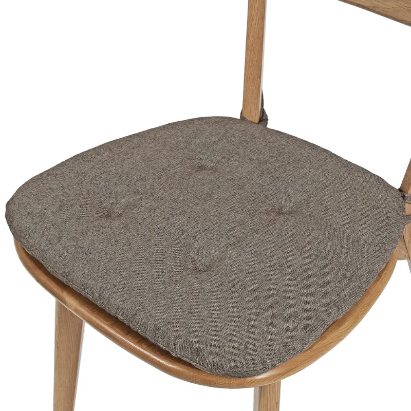 Dining Chair Cushions Sitting Cushion Thickened Cotton and Linen Four Seasons Universal Breathable Home Student Horseshoe Shaped 5