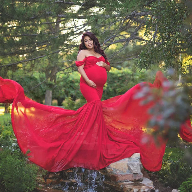 Maternity Mermaid Dress Long Maternity Dress Photography Props