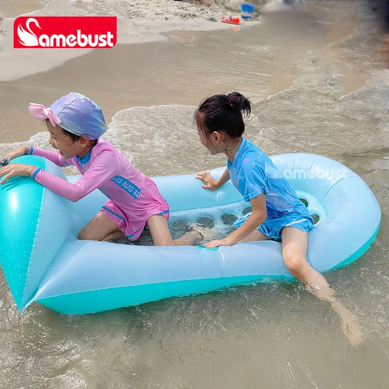 Camebust Inflatable Floating Row Swimming Pool Mattress Pool Mat Floats Raft Lounge with Cup holder swimming pool mattress