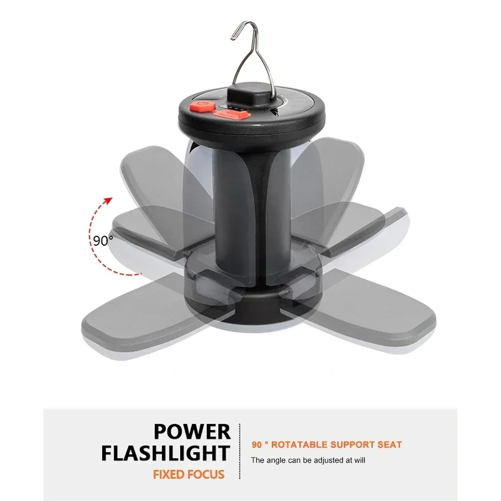 Solar-Campinglaterne 15W LED Wiederaufladbare Taschenlampe Magnetischer Flutlichtstrahler Tragbare Zeltlampe für Angeln und Outdoor-Beleuchtung – Detail 25