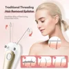 Women Electric Hair Epilator Body Facial Hair Remover Cotton Thread Defeatherer Depilator Face Razor Face Leg Arm Hair Remover 3