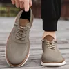 Men Casual Shoes Classic Breathable Brogue Flats Cushioning Color Blocking Design Dress Shoes Versatile Sneakers lightweight