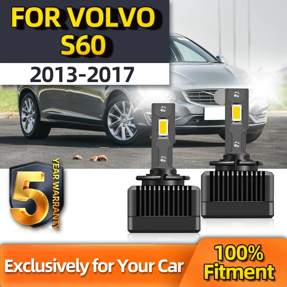 

Crossfox 2Pcs 110W 6000K Plug & Play D3S Led Headlight Canbus Auto Bulbs 1:1 Xenon HID For Volvo S60 2013 2014 2015 2016 2017