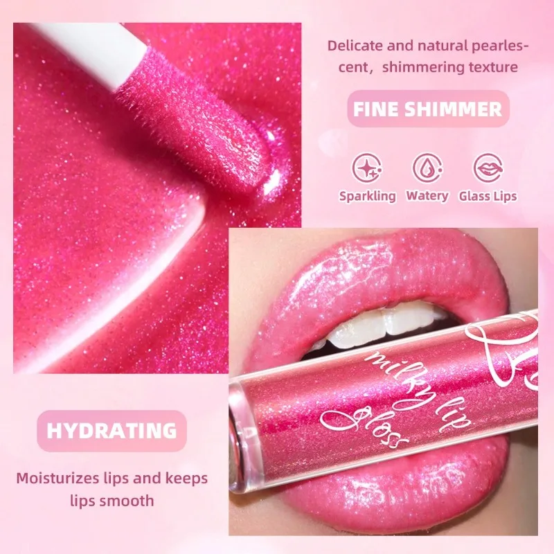 Radiant Lilac Gold-Infused Moisturizing Lip Gloss