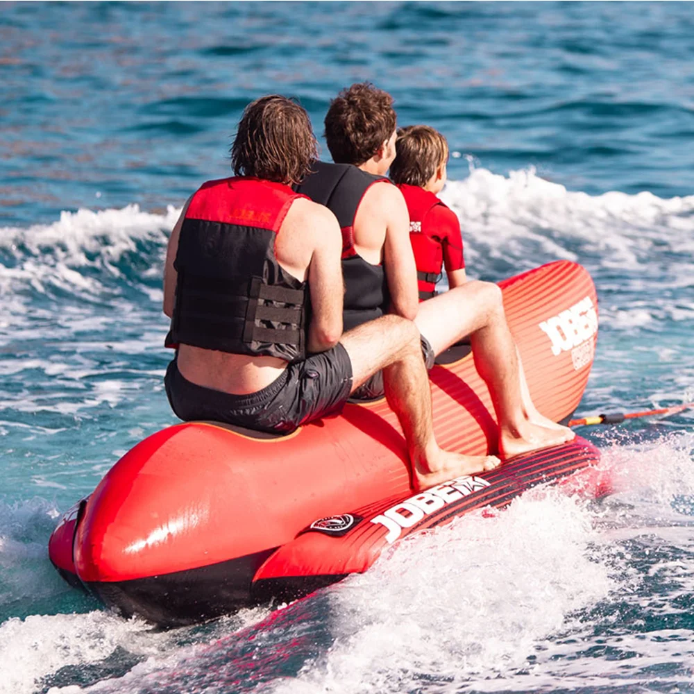 Inflatable Banana Boat, Water Park Games, Flying Fish, Towable Tube, Red, Hot Sale