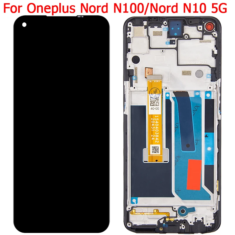 Originale Per Oneplus Nord N10 5G N100 Display Lcd Touch Screen Con Cornice Nord N100/N10 5G Be2013 Be2029 Schermo Lcd
