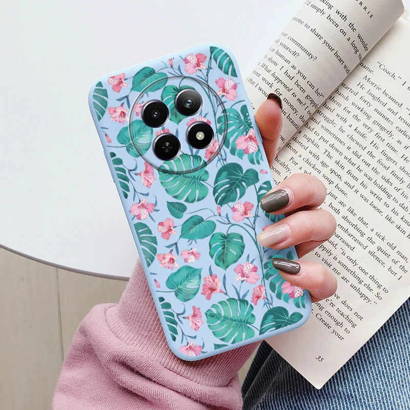 Cute Heart Flower Soft Silicone Matte Protective Back Cover s - Cartoon Design