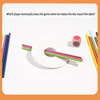 Color Game Wooden Blocks Parent Child Games Blocks Stacking Kid Toddler Educational Sticks 2