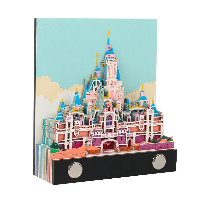 

3D Note Paper Room Decoration Art Calendar Decorative Figurines Novelty Christmas Birthday Gift Memo Pad Souvenir Miniatures
