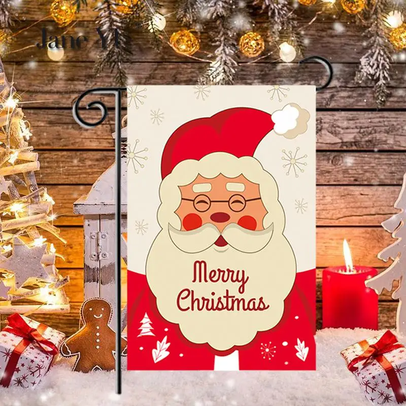

Santa Claus Pattern Garden Flag Holiday Decorative Flag Christmas Garden Flag