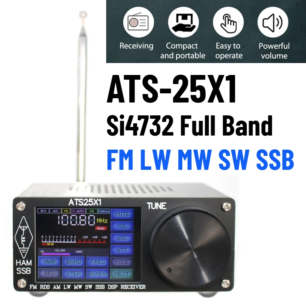 Sdr Radio Receiver Dsp Digital Demodulation Cw/am/ssb/fm/wfm Radio Receiver
