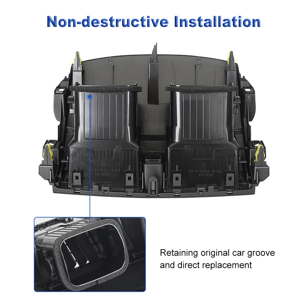 For Toyota Corolla 2008 2009 2010 2011 2012 2013 Car Air Conditioning Air Vent Panel A/C Outlet Center Grille Cover 55670-02160