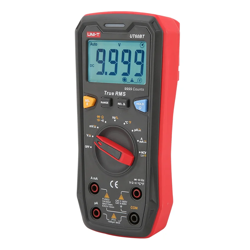UNI-T UT60BT Digital Smart Multimeter 1000V AC DC Voltmeter Ammeter Frequency Meter Capacitor Temperature Tester Bluetooth-compa