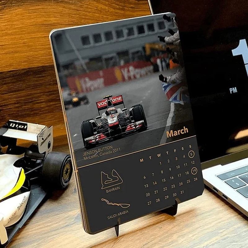 

Настенный календарь для автомобилей 2024 F1, 1 шт, для гонок, 2024-2025, январь 2025 г., календарь для дома
