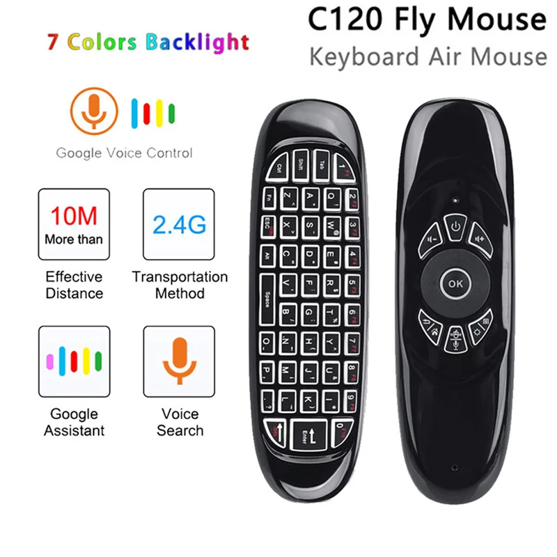 clavier de télécommande sans fil air android tv anglais