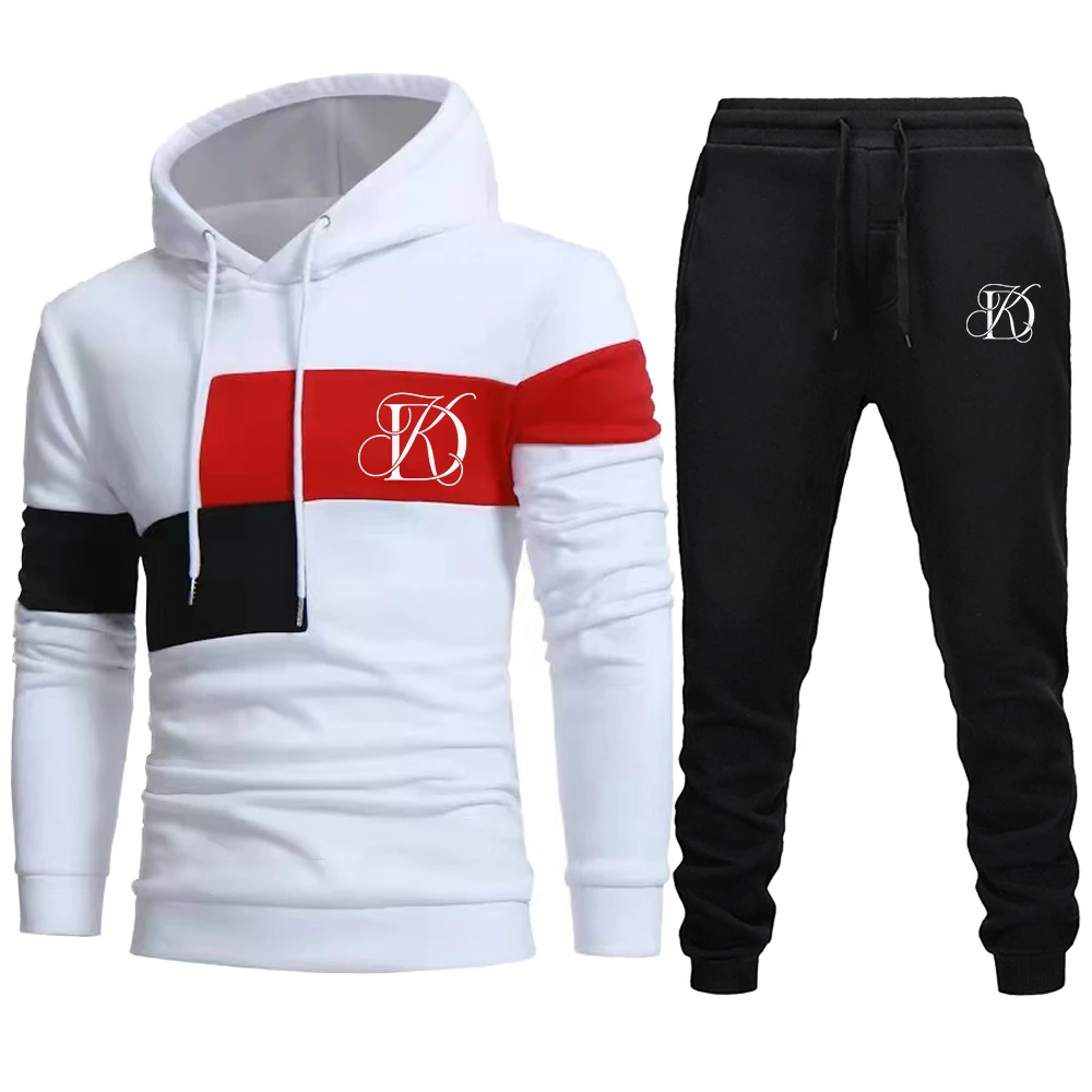 

Fashion Spring Autumn Tracksuits Sets Men's Clothing Hoodies+Trousers 2Pcs Set Printing Tracksuit Sweatshirt Jogging Sweatpants