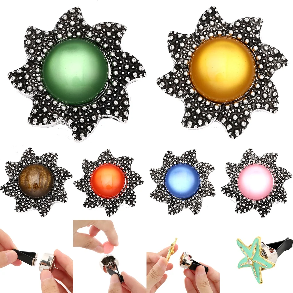

Refillable Car Air Freshener Smell Perfume Diffuser Clip Auto Vent Essential Oil Locket Interior Accessories NZ852