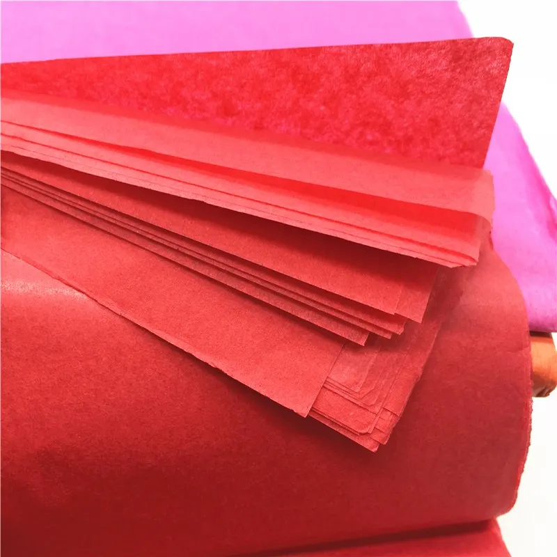 10Sheets/bag Tissue Paper Flower 50*66cm Gift Packaging Home Decoration Festive Party Wedding DIY Supplies