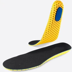 Premium Orthopedic Memory Foam Breathable Sport Insoles for Enhanced Comfort and Support (Black - 1 Pad)