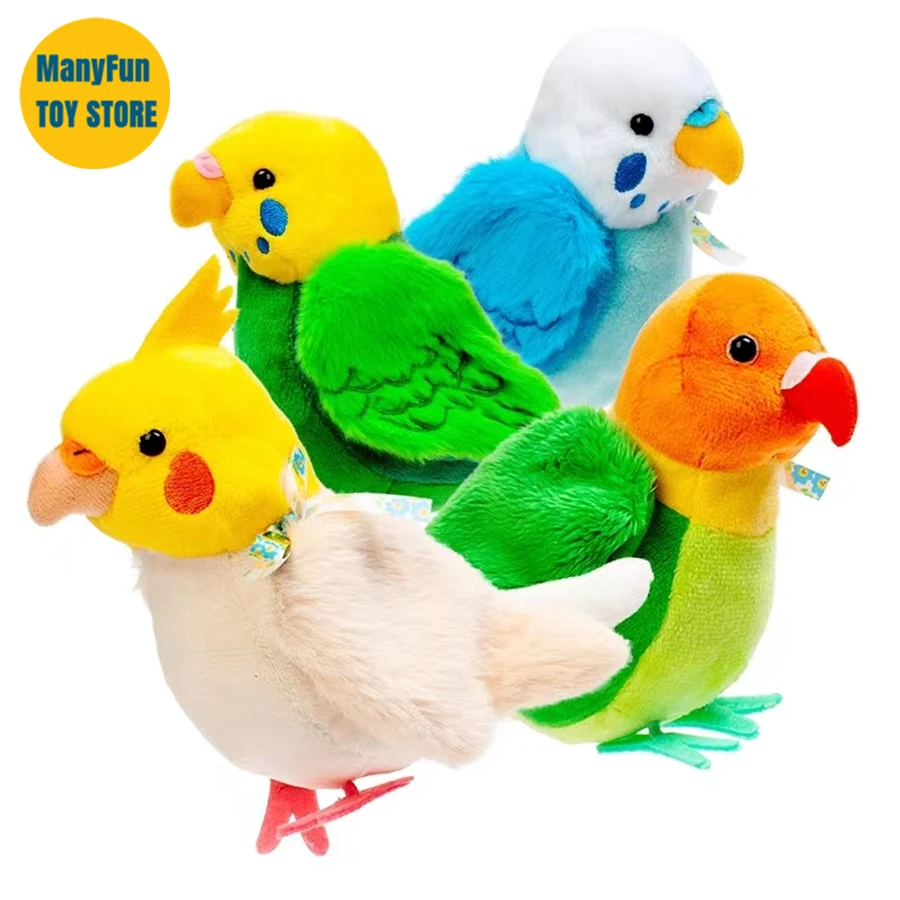 Budgerigar Cockatiel Parrot High Fidelity Anime Cute Plushie Budgie Bird Plush Toys Lifelike Animals Simulation Stuffed Doll Kid 5