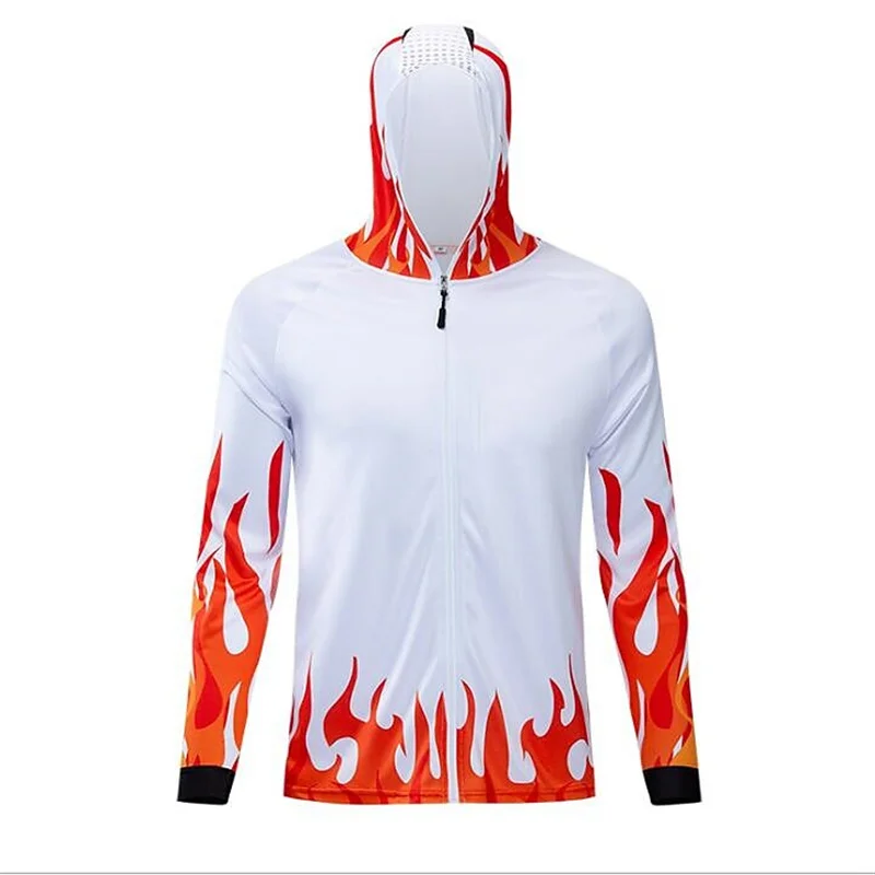 Fly Fishing Clothes Anti-UV Long Sleeve Fishing Jersey Professional Breathable Quick Dry Fishing Hoodie Outdoor Men Clothes Coat