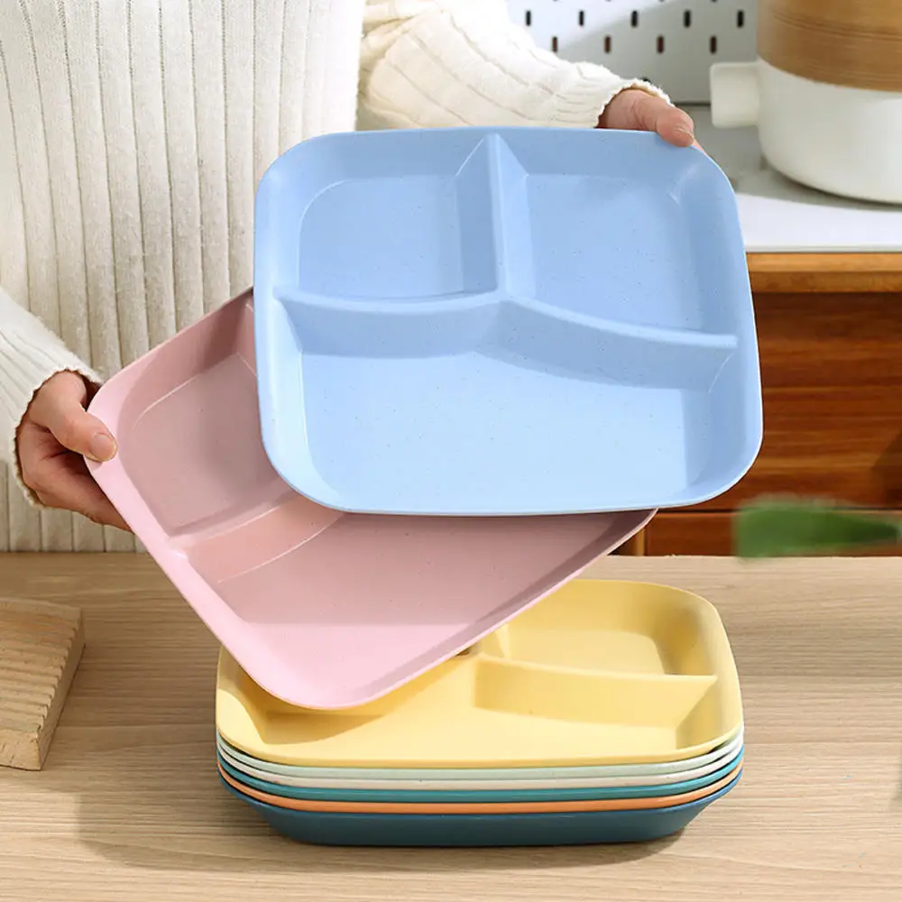 1Pc Diet Portion Control Tray For Portioned Eating PP Dinner Plate For Portion Control Diet Portion Control Plate 4