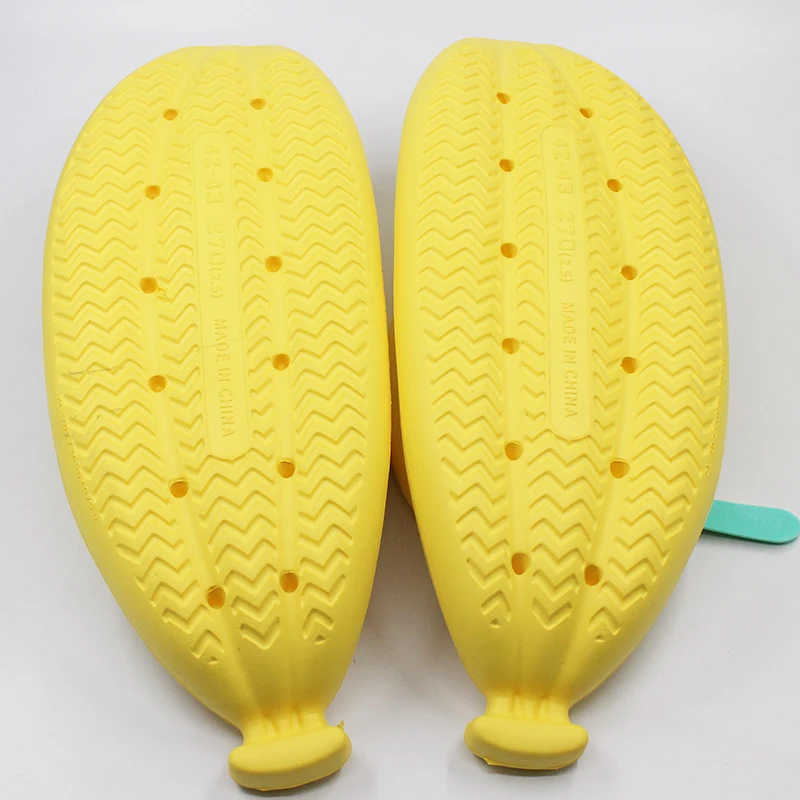 Banana design Flip Flops for Women Men Summer Novelty Slippers Thick Sole Platform Non-Slip Sandals Bathroom Couple Shoes — view 6