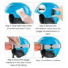 Goggle Grip Retention System for Ski/Snowboard Helmets Goggles Stretched Straps Fastener Winter Sports Skiing Skating 4