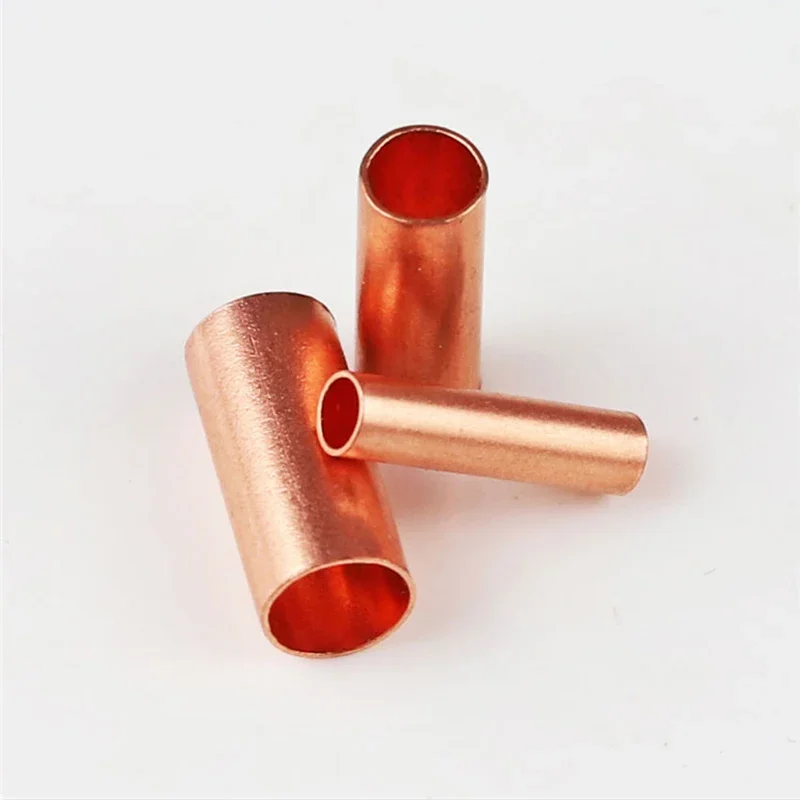 100 Piezas Conectores De Tubo De Cobre Para Cable - Junta De 12 Mm, Varios Diámetros (1.5 A 8 Mm)