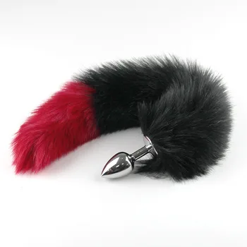 Plush Fox Tail Metal Butt Plug for Women Furry Butt Plug Stainless Steel Anal Toys Tail Adult Sex Toys Couples Cosplay Game 4