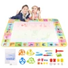 100x80CM Magic Water Drawing Mat Coloring Doodle With Reusable Magic Pens Montessori Painting Board Educational Toys Kids Gifts 1