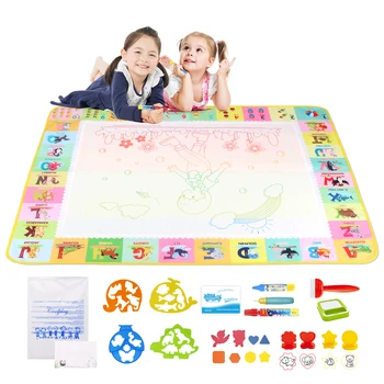 Magic Water Drawing Mat 100x80CM with Reusable Pens - Montessori Educational Toy 1